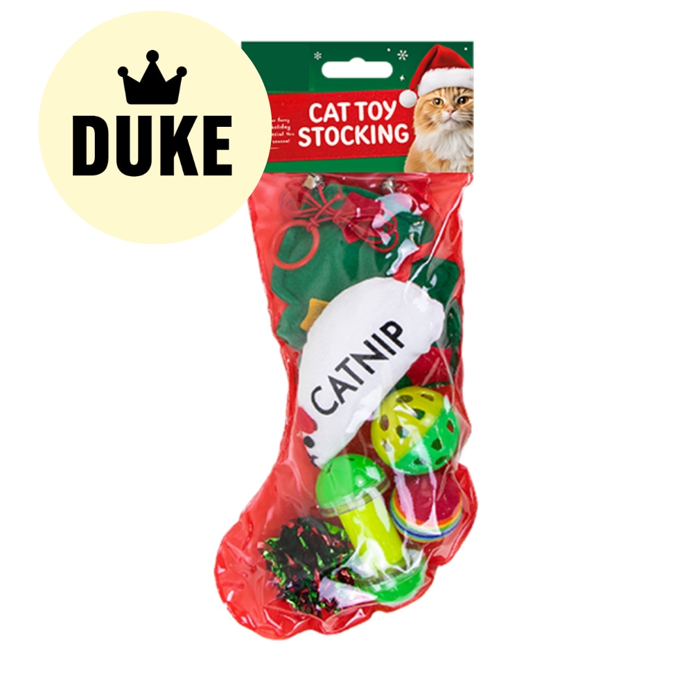 DUKE Christmas Cat Toy Stocking