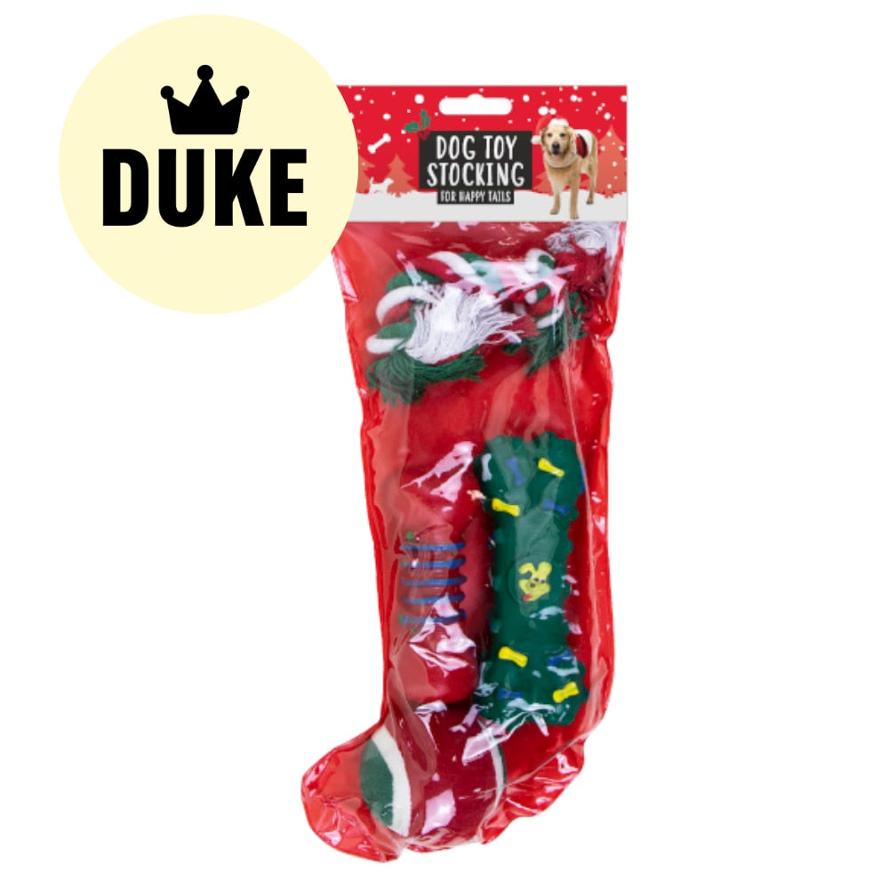 DUKE Christmas Dog Toy Stocking