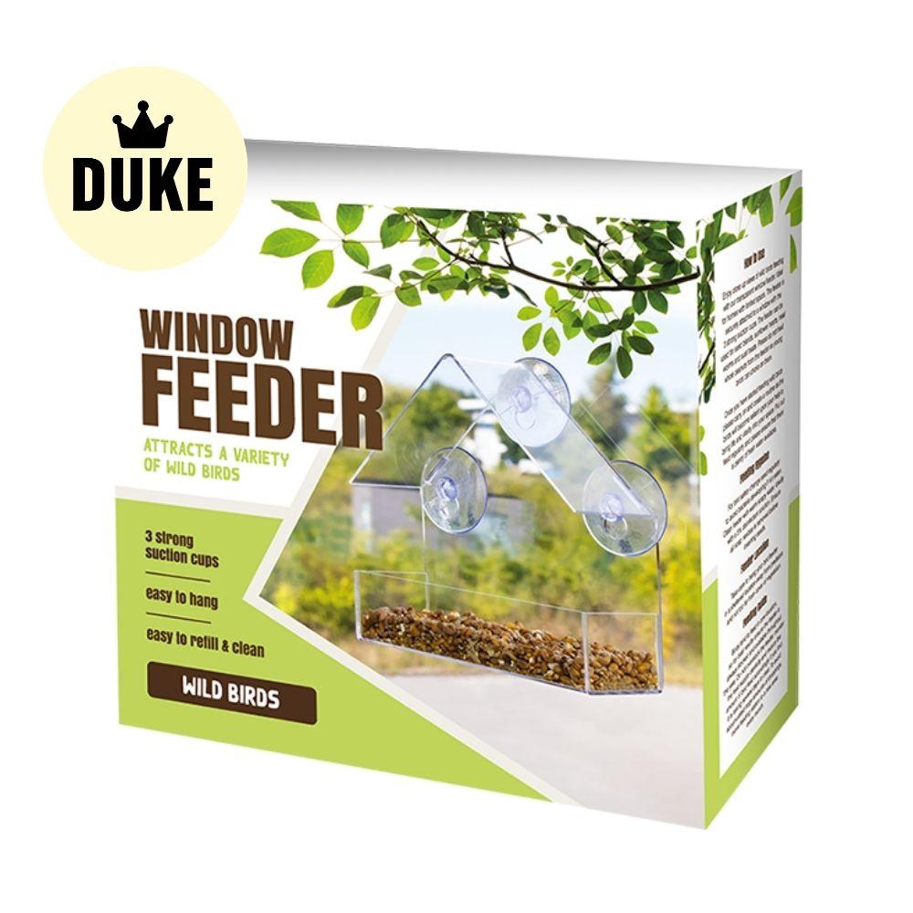 DUKE Clear Plastic Window Feeder