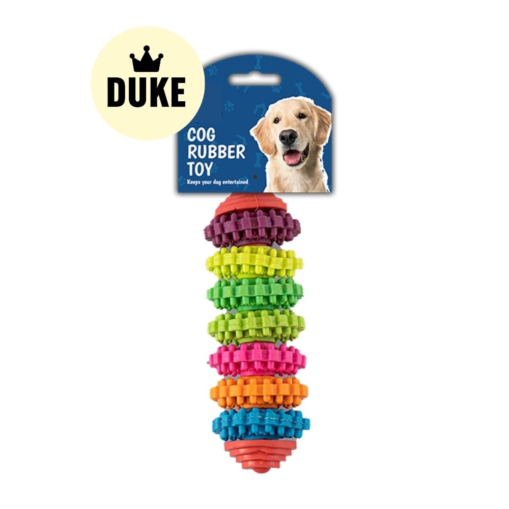 DUKE Cog Rubber Dog Toy