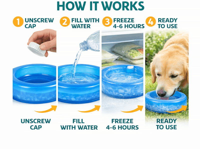 DUKE Cooling Pet Drinking Bowl