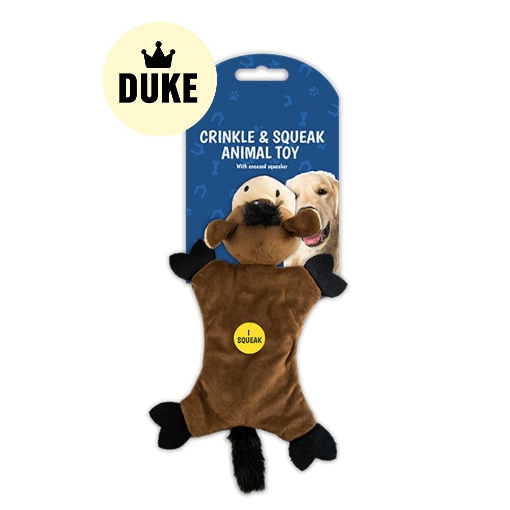 DUKE Crinkle and Squeak Farm Animal Toy