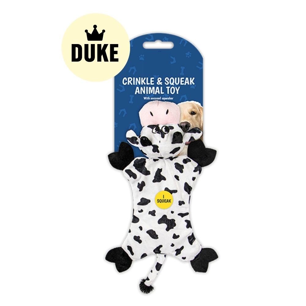 DUKE Crinkle and Squeak Farm Animal Toy