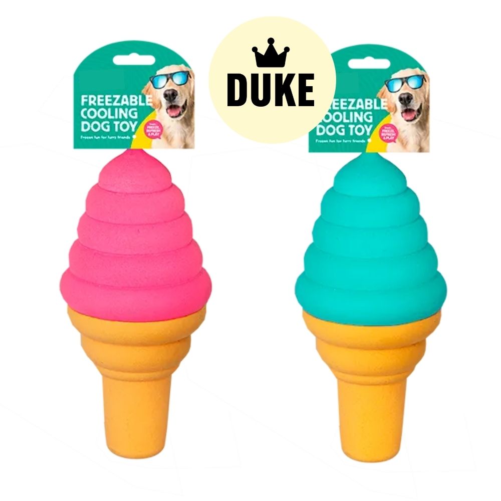 DUKE Freezable Ice Cream Cooling Dog Toy