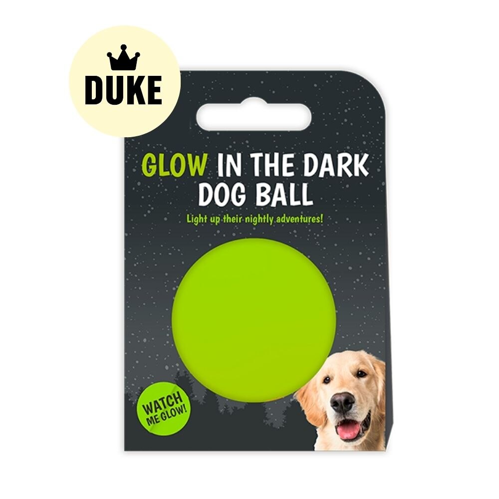 DUKE Glow In The Dark Dog Ball