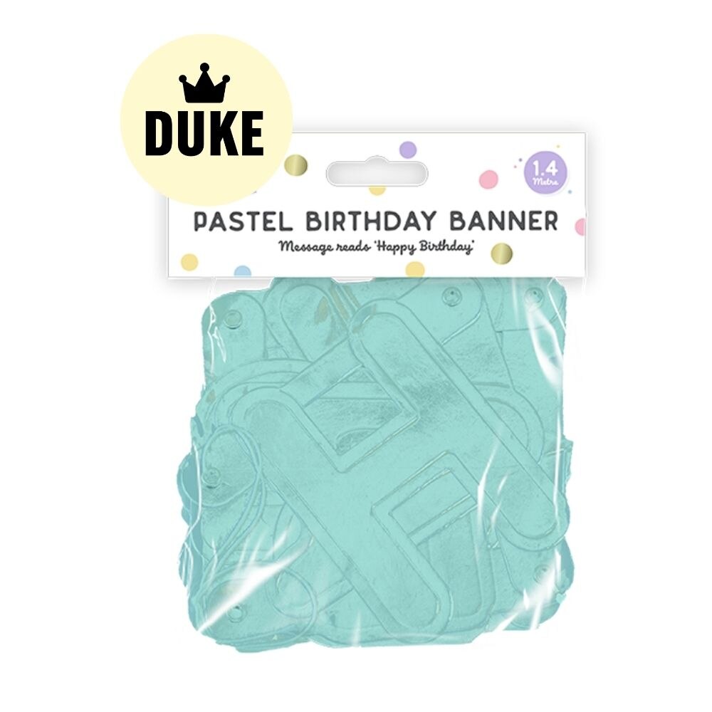 DUKE Pastel Happy Birthday Banner 1.4M