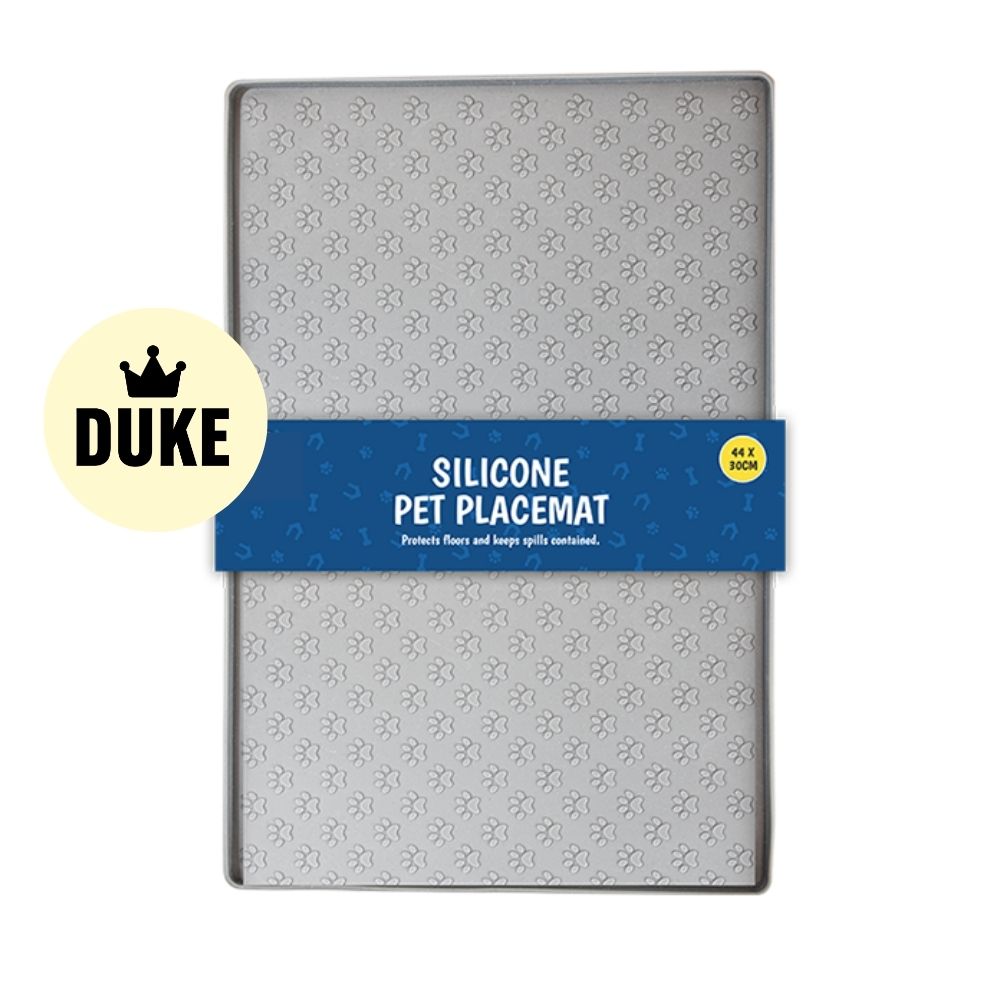 DUKE Non-Slip Silicone Waterproof Feeding Mat with Raised Edges
