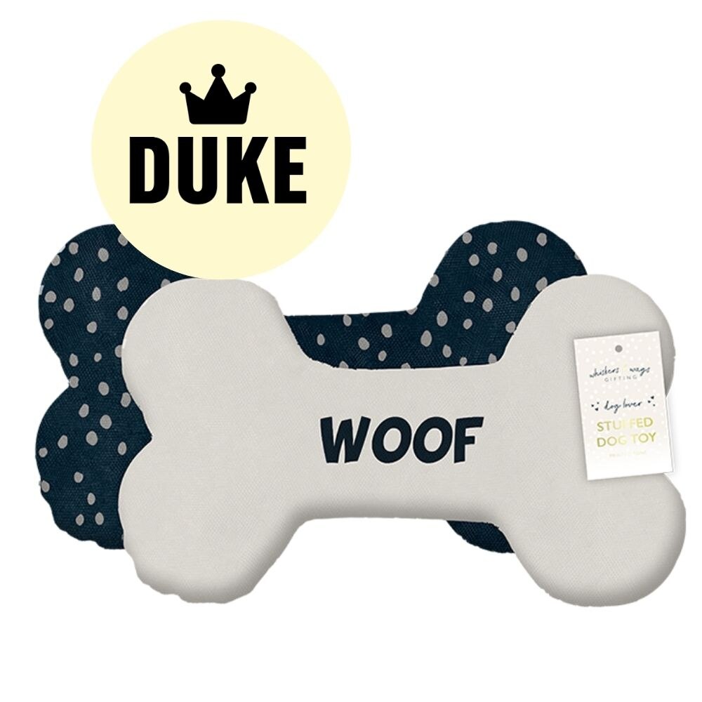 DUKE Stuffed Bone Dog Toy