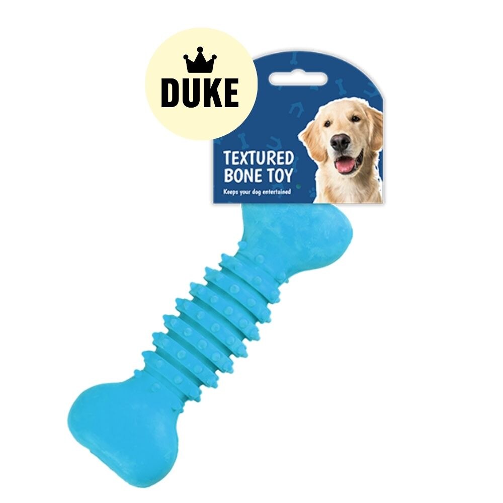 DUKE Textured Bone Dog Toy