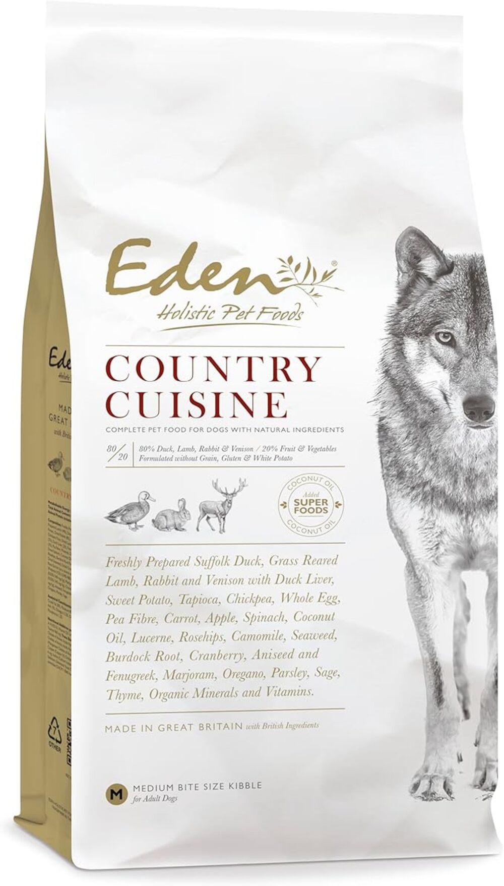 Eden 80/20 Country Cuisine Dry Dog Food Small Kibble - 2kg