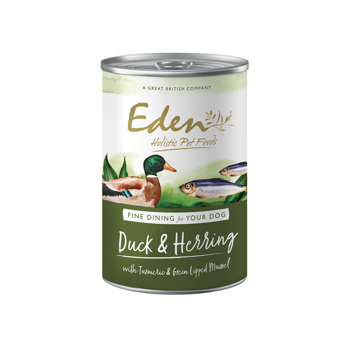 Eden Gourmet Duck & Herring Wet Dog Food Cans - 6 x 400g