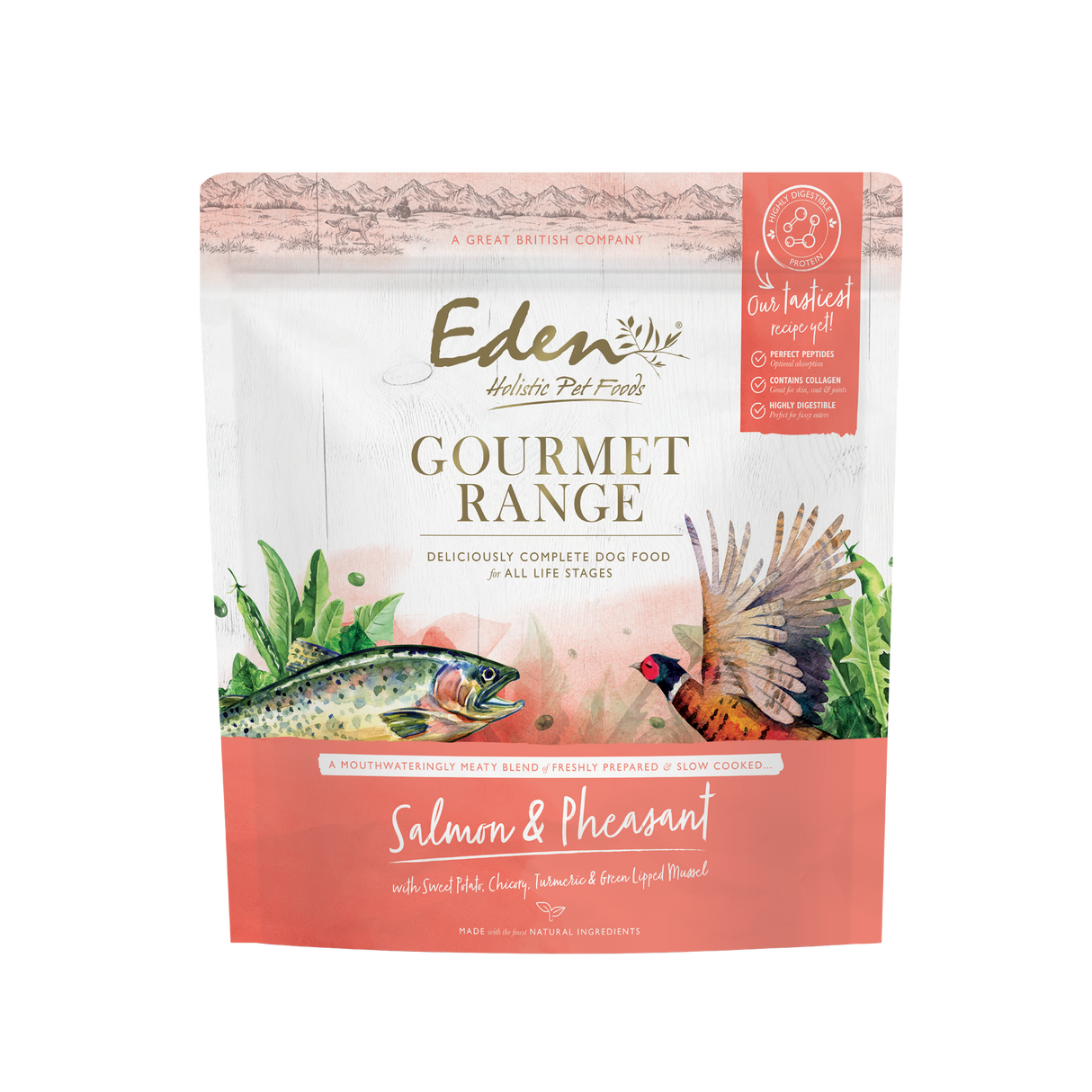 Eden Gourmet Range Salmon & Pheasant Dry Dog Food - 2kg
