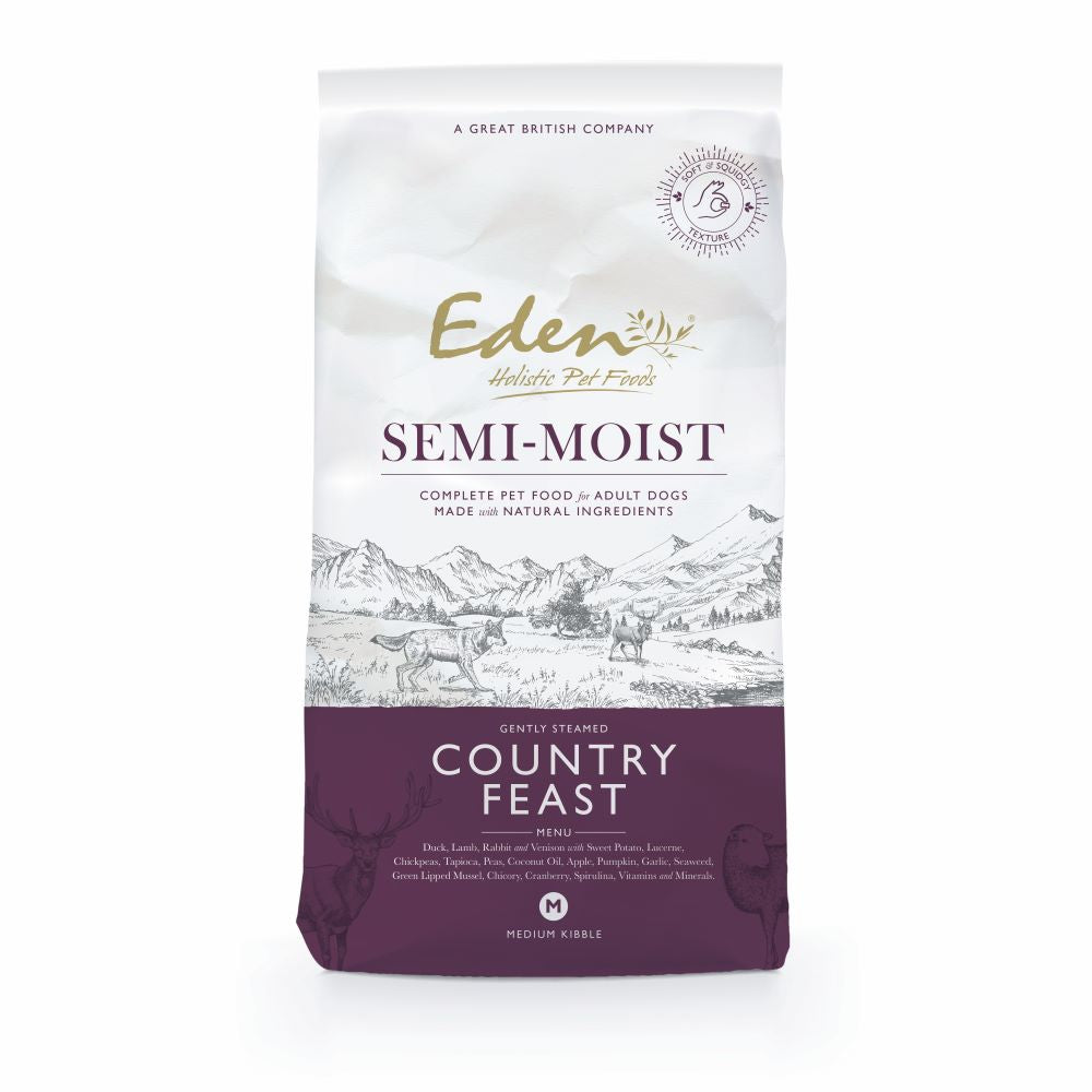 Eden Semi-Moist Country Feast Dry Dog Food - 10kg