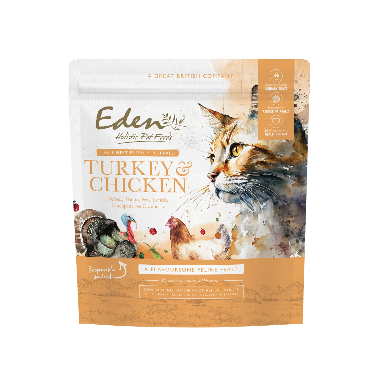 Eden Cat Food – Dry & Wet Turkey, Fish & Original Recipes