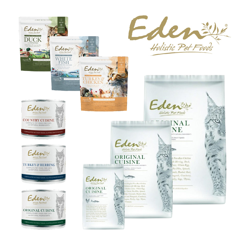 Eden Cat Food – Dry & Wet Turkey, Fish & Original Recipes