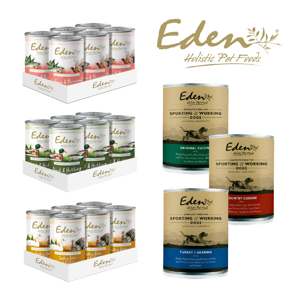 Eden Wet Dog Food – Gourmet & Working Recipes Cans