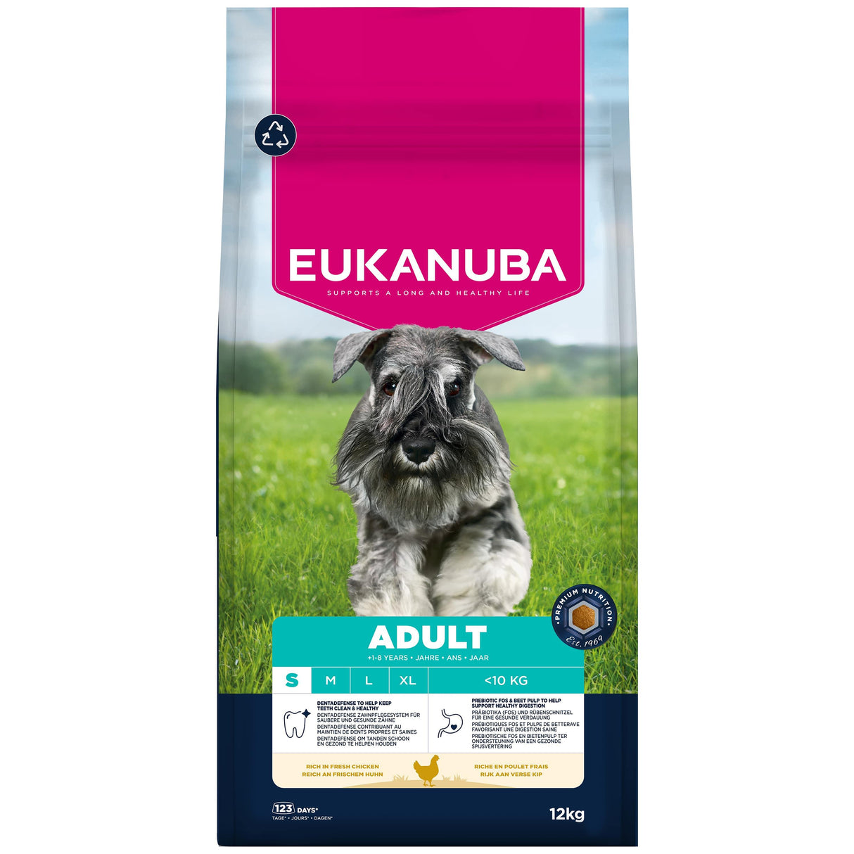 Eukanuba Adult Small Breed Chicken Dry Dog Food -12kg