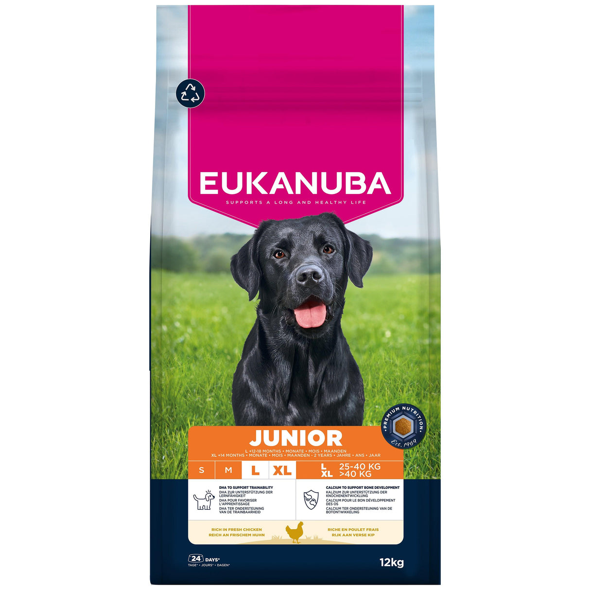 Eukanuba Junior Large Breed Chicken Dog food- 12kg