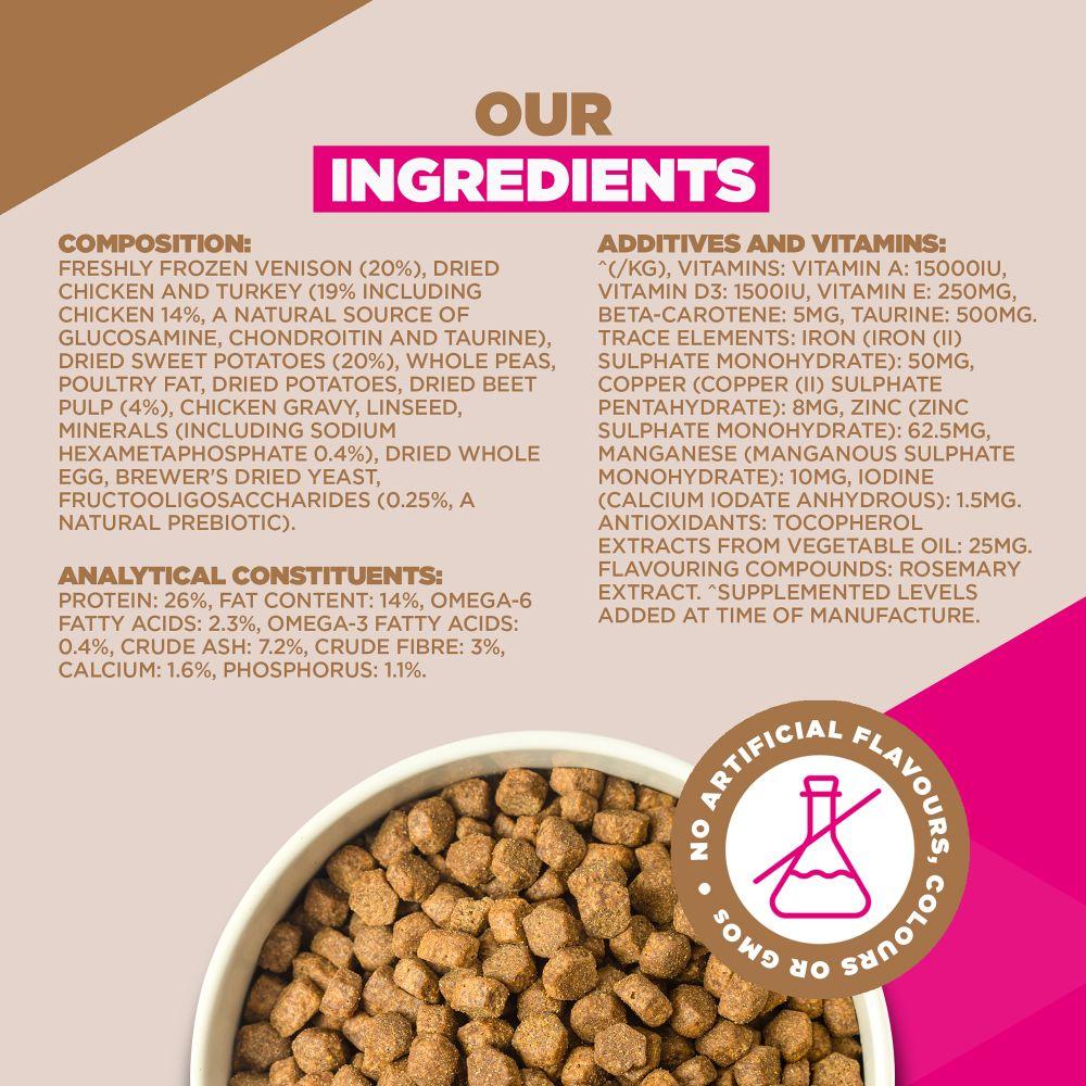 Eukanuba Grain Free Adult Dog Venison Dry Food - 12kg