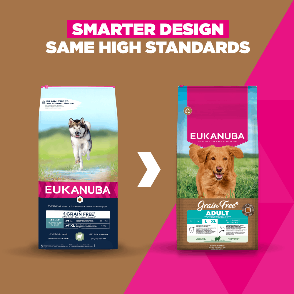 Eukanuba Grain Free Large Adult Dog Lamb Dry Food - 12kg