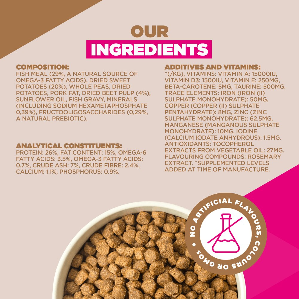 Eukanuba Grain Free Small/Medium Adult Dog Ocean Fish Dry Food - 3kg
