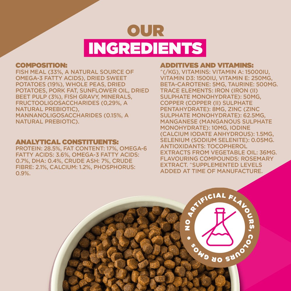 Eukanuba Grain Free Small/Medium Puppy Ocean Fish Dry Food - 3kg