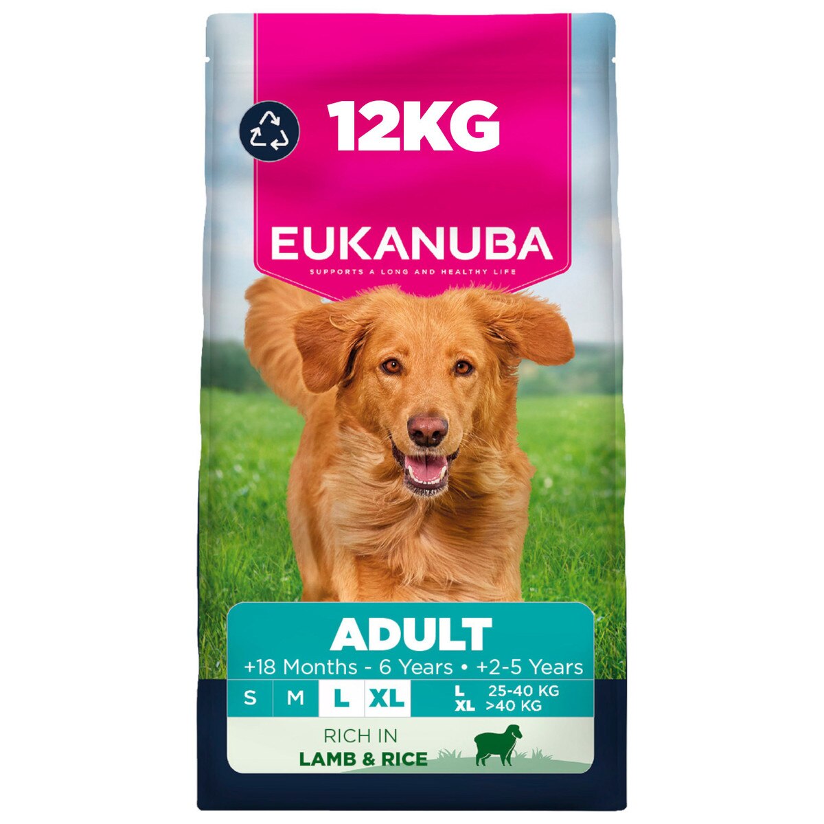 Eukanuba Large Breed Lamb & Rice Dry Dog Food - 12kg
