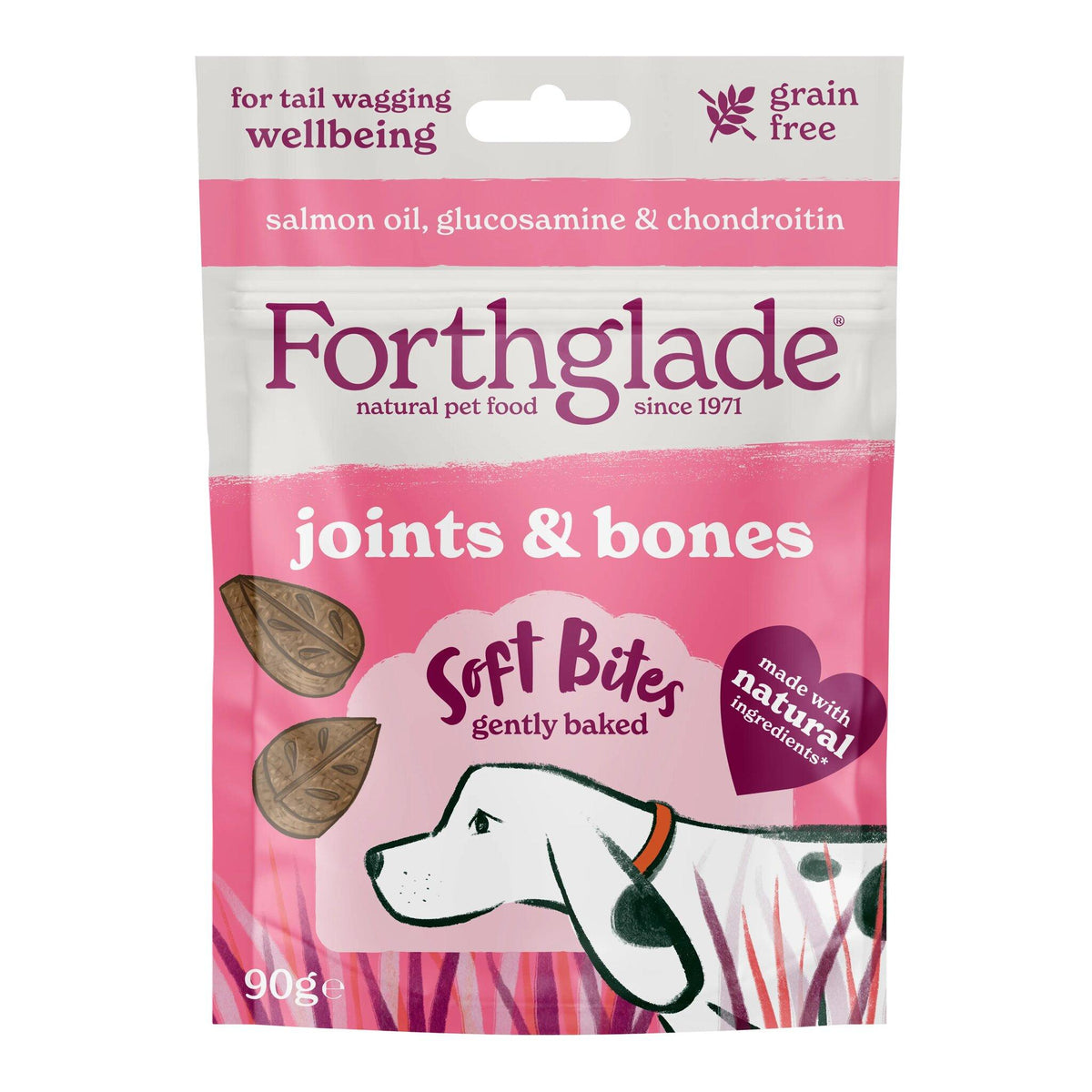 Forthglade Functional Natural Soft Bites Joints & Bone Dog Treats - 90g