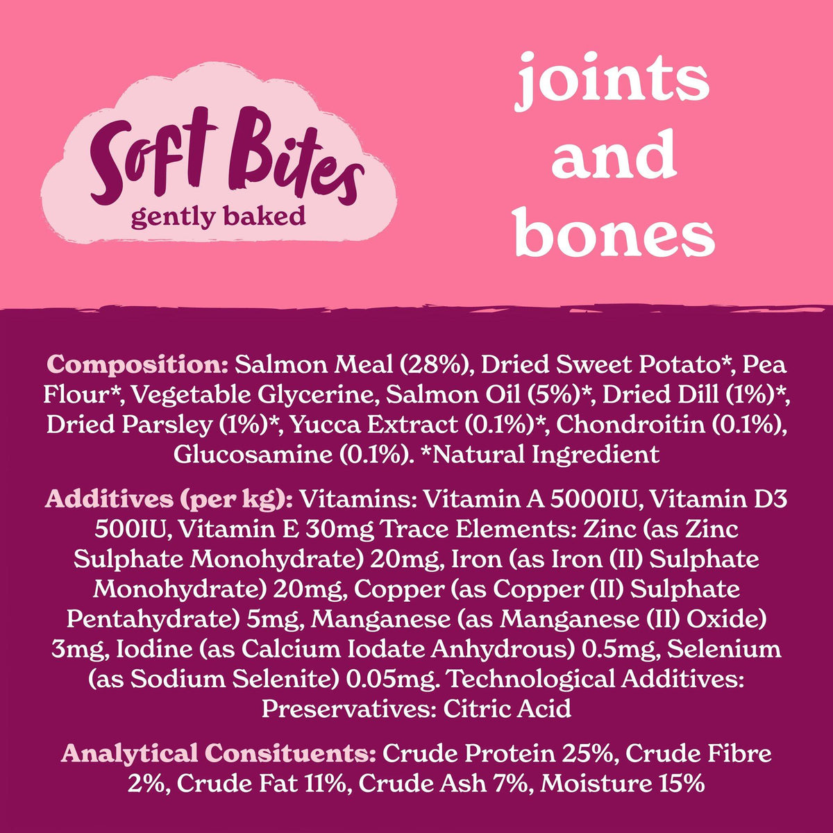Forthglade Functional Natural Soft Bites Joints & Bone Dog Treats - 90g