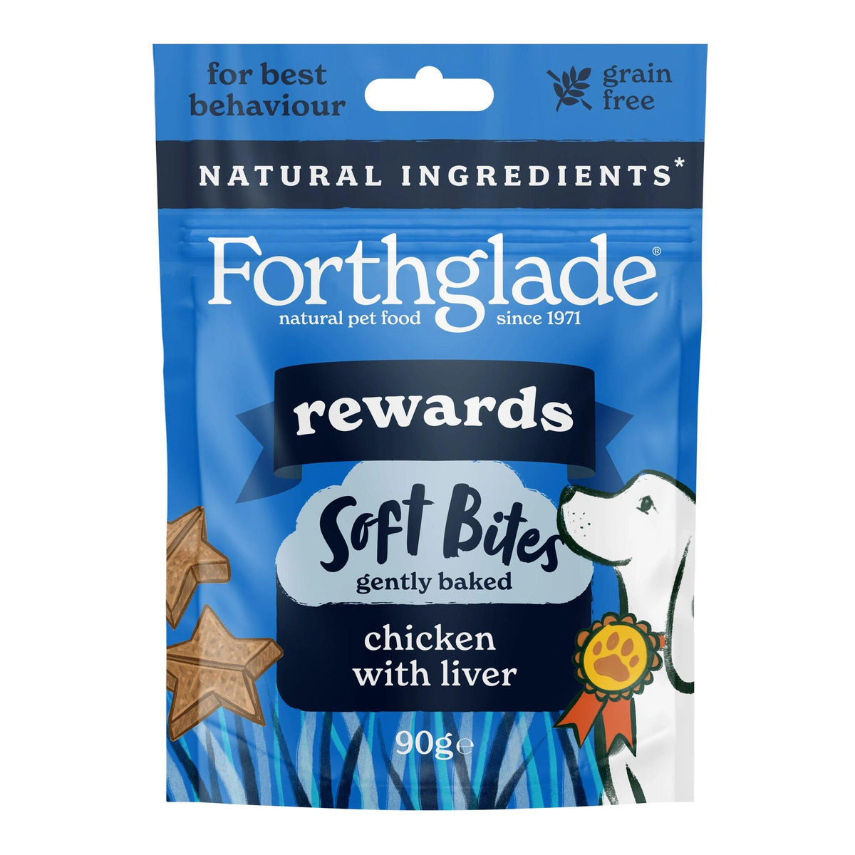 Forthglade Grain-Free Functional Training Soft Bite Dog Treats - 90g