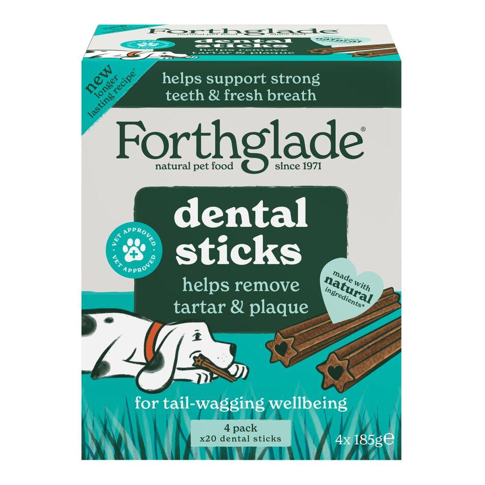 Forthglade Plant Based Grain Free Dental Sticks Dog Treats - 20 Pack