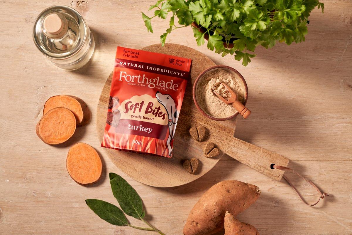 Forthglade Soft Bite Grain Free Turkey Dog Treats - 90g