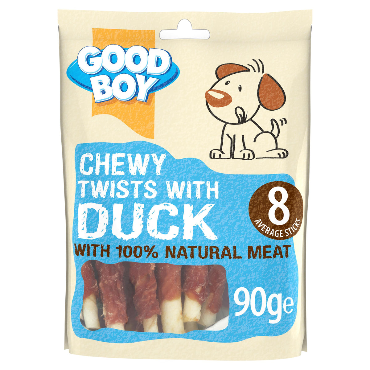 Good Boy Chewy Twists with Duck Dog Treats - 90g