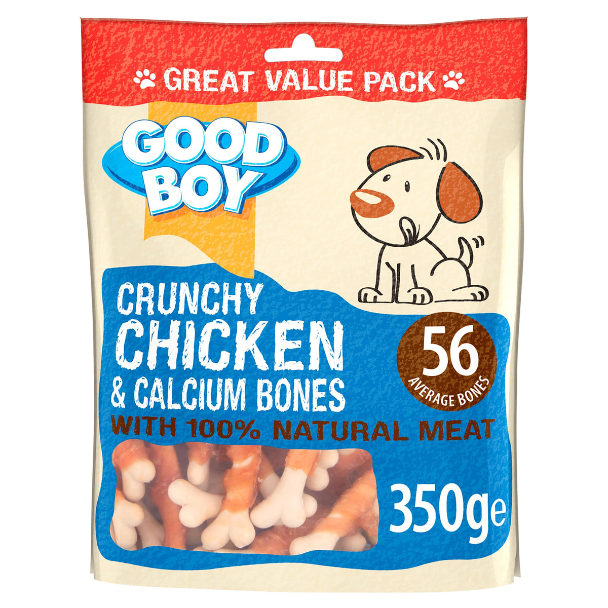 Good Boy Chicken & Calcium Bones Dog Treats - 350g