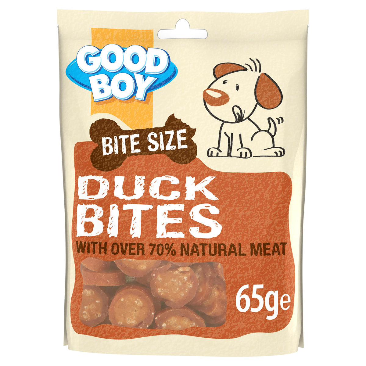 Good Boy Duck Bites Dog Treats - 65g