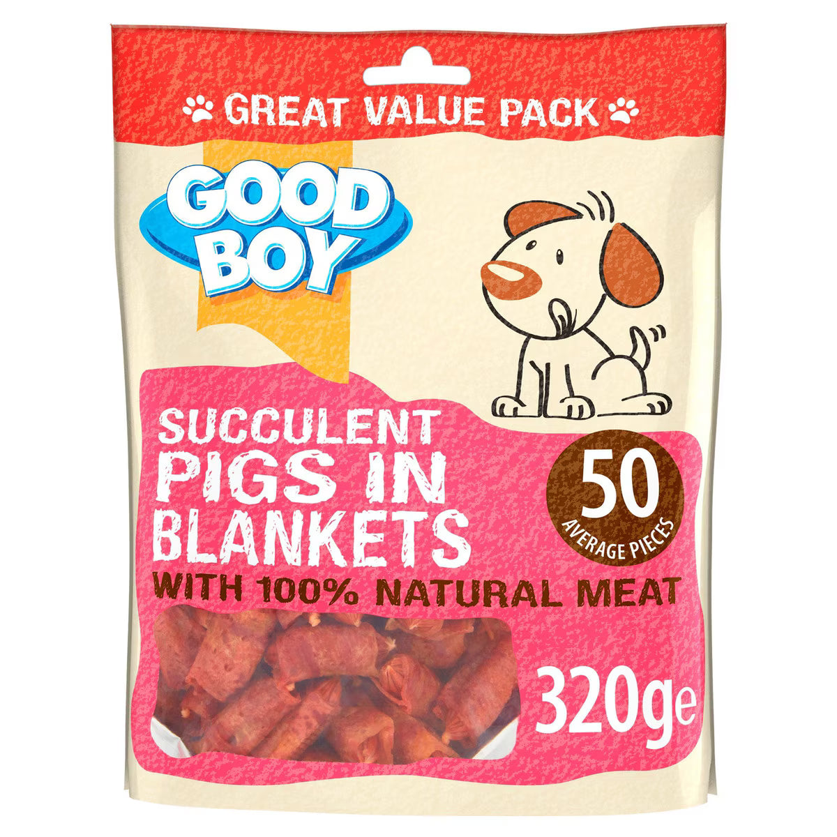 Good Boy Pigs in Blankets Dog Treats - 320g