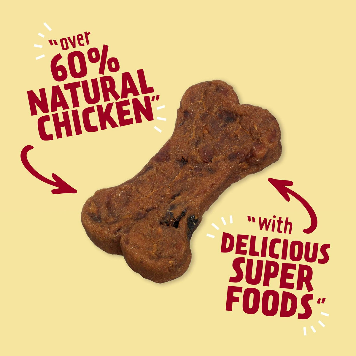 Good Boy SuperLicious Chicken with Apple & Cranberry Bones Dog Treats - 100g