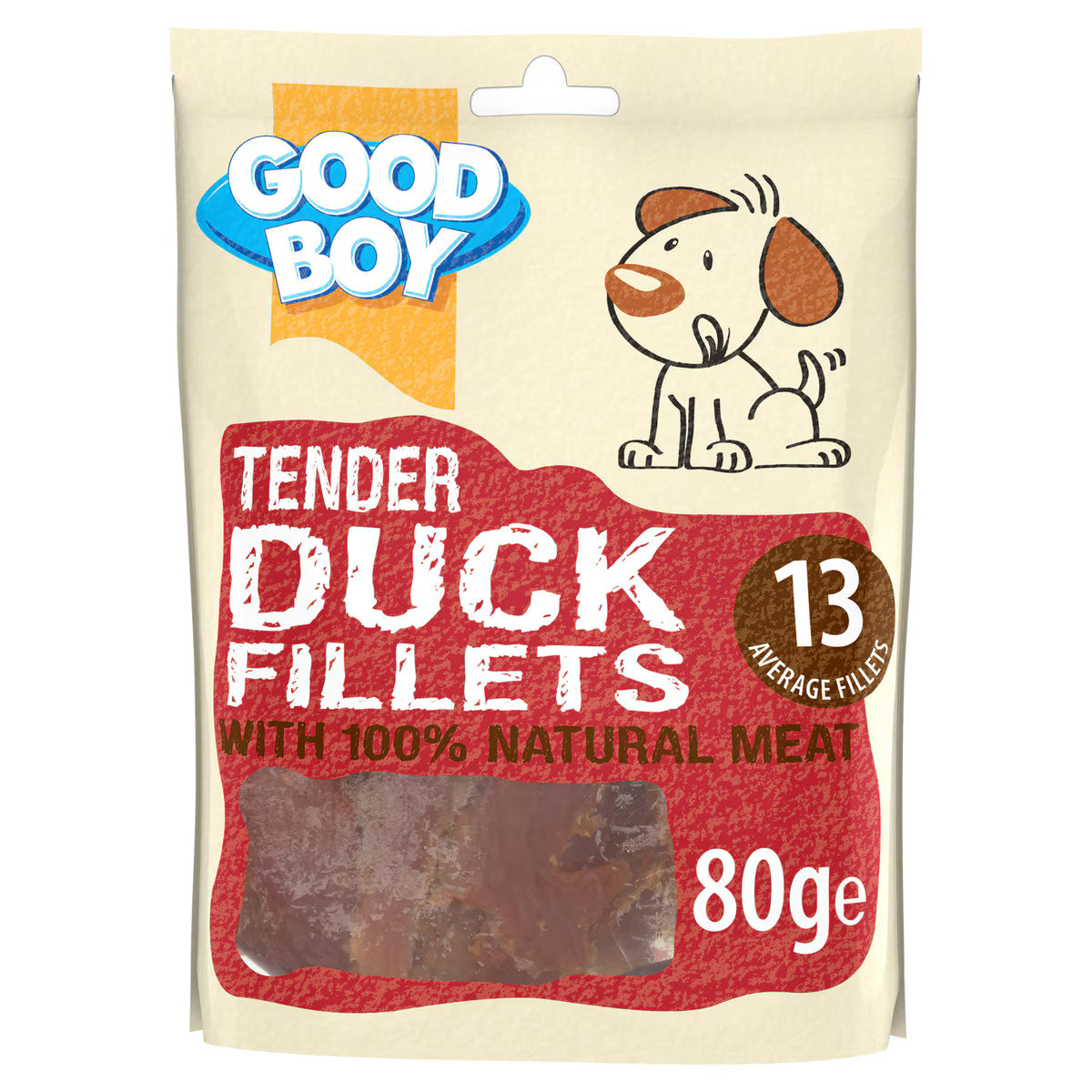 Good Boy Tender Duck Fillets Dog Treats - 80g