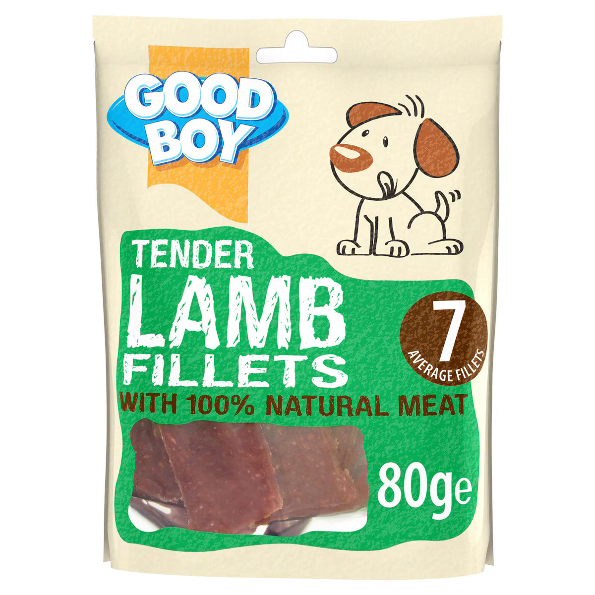 Good Boy Tender Lamb Fillets Dog Treats - 80g