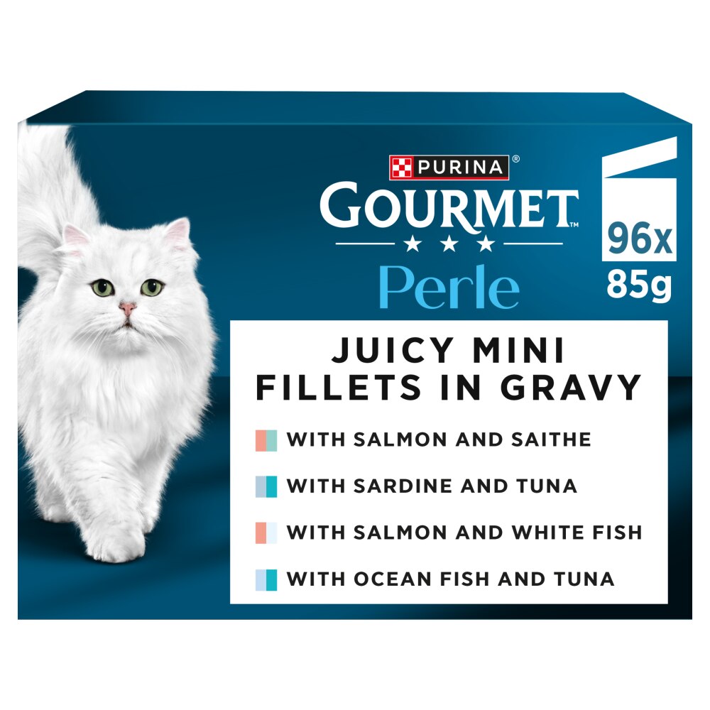 Gourmet Perle Cat Food Wet Pouches 96x85g | Gravy & Jelly