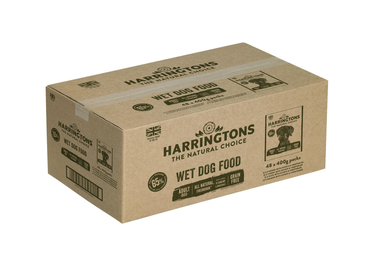 Harringtons Bulk Grain Free Wet Dog Food Super Bumper - 48x400g