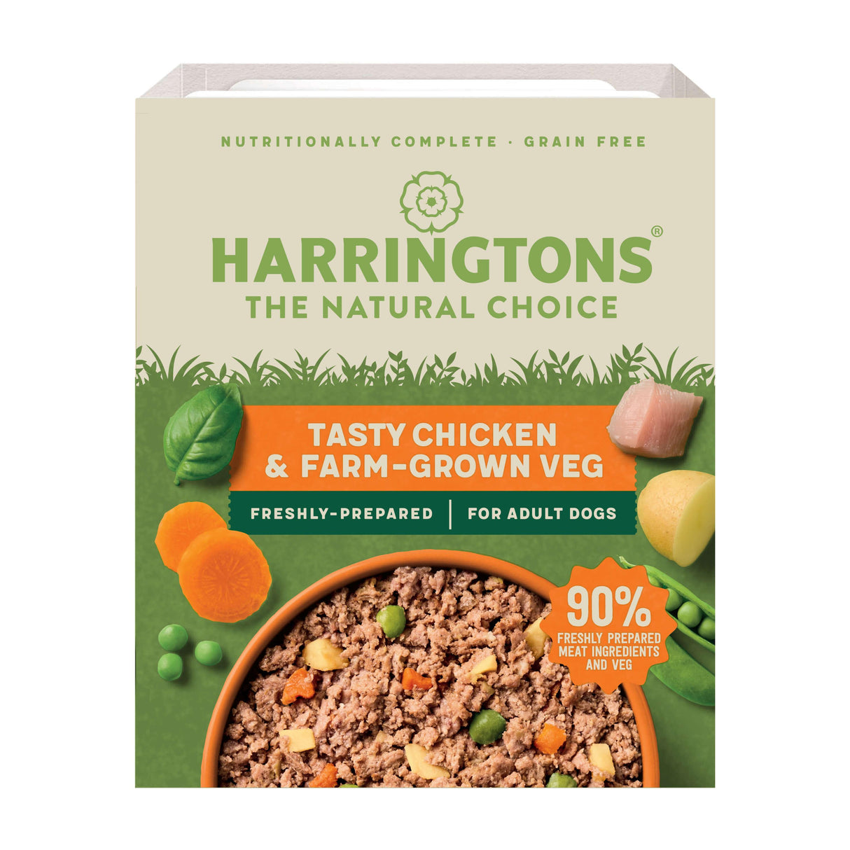 Harringtons Chicken & Potato with Vegetables Wet Dog Food Trays - 8 x 400g