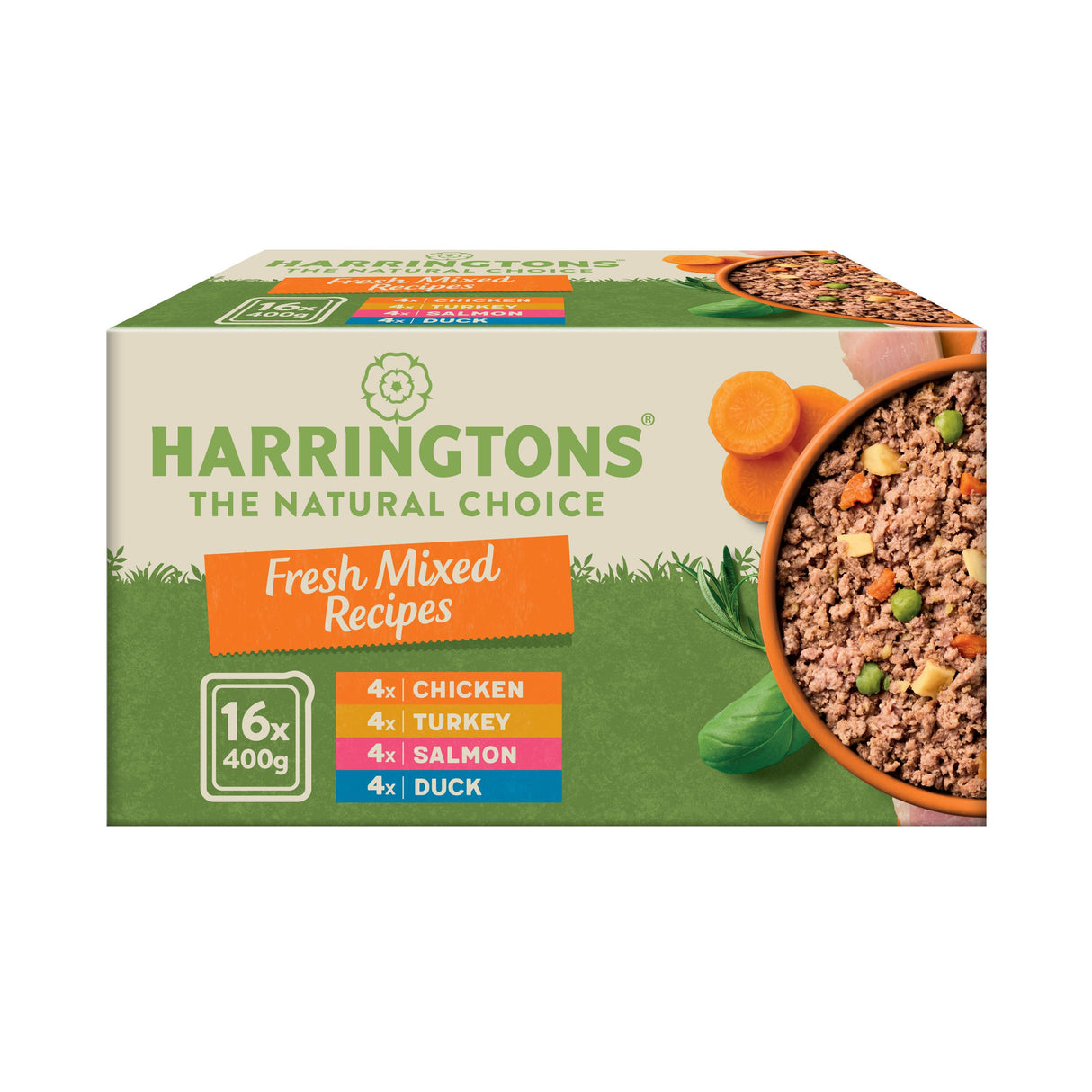 Harringtons Grain Free Adult Mixed Flavour Wet Dog Food Bumper Pack - 16x400g