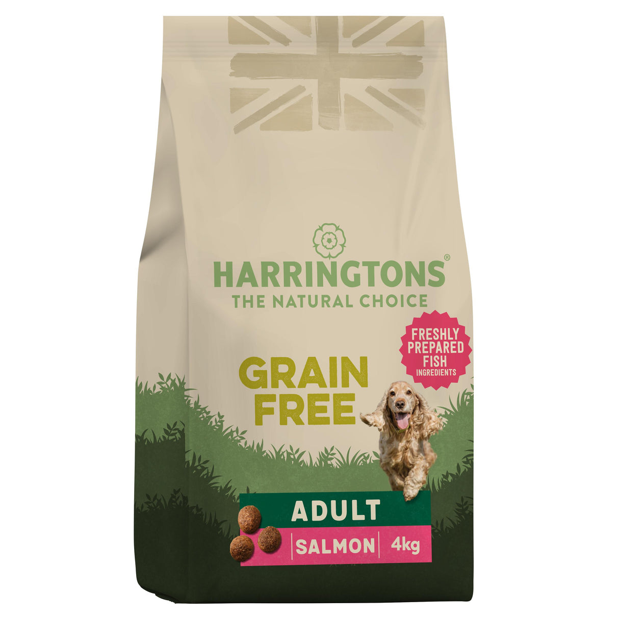 Harringtons Grain Free Dry Salmon Dog Food - 4kg