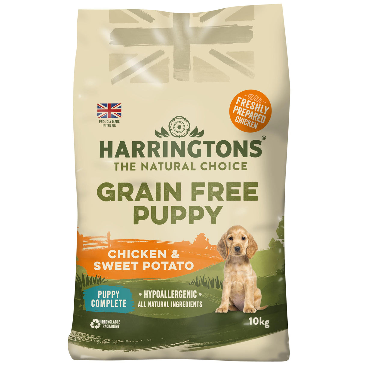 Harringtons Grain Free Puppy Chicken Dry Dog Food - 10kg
