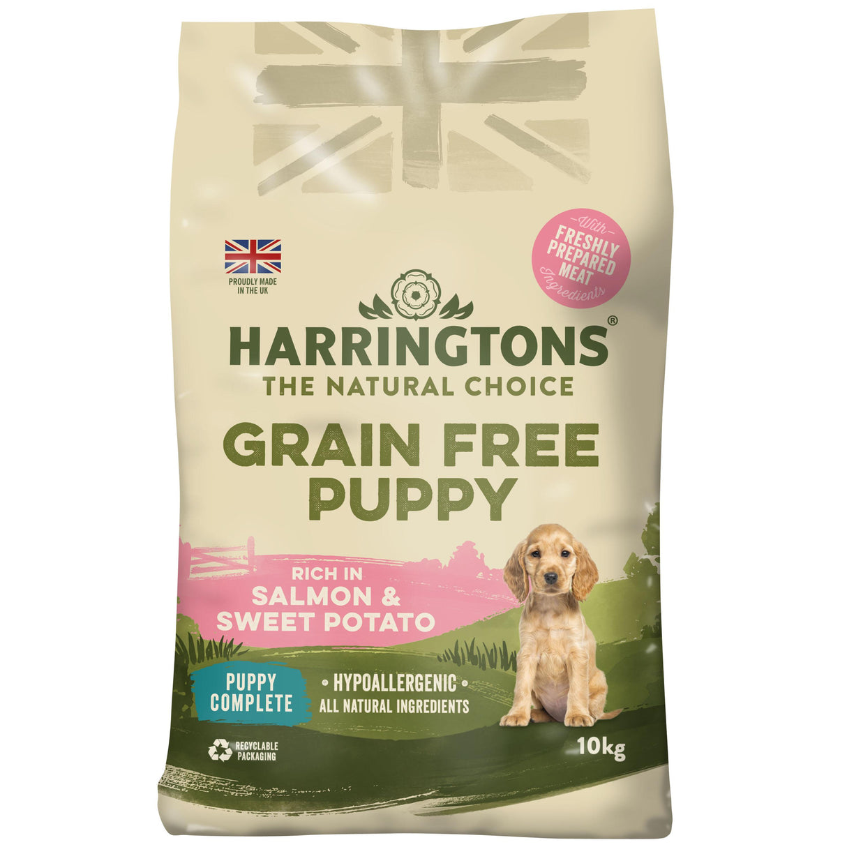 Harringtons Grain Free Puppy Salmon Dry Dog Food - 10kg