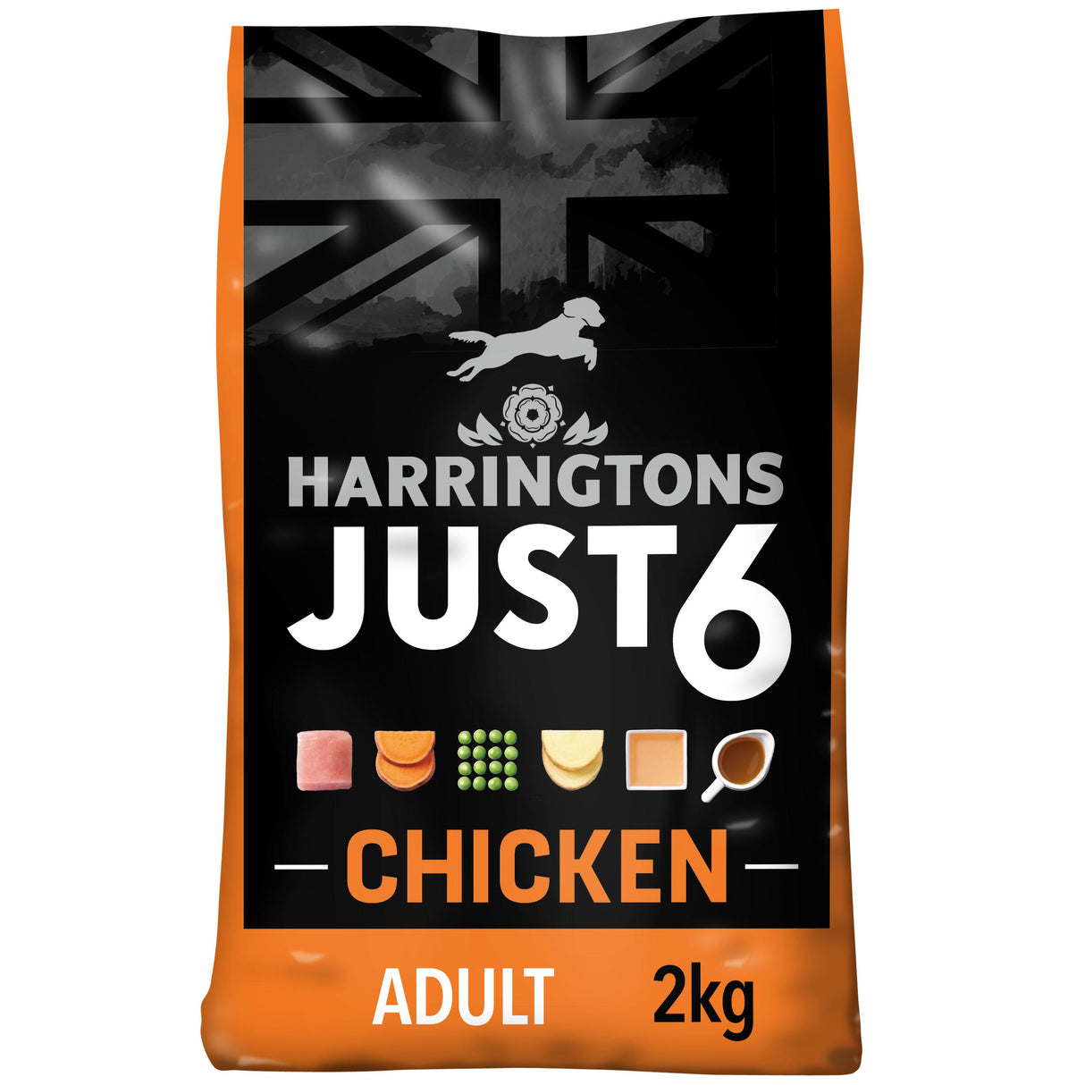 Harringtons Just 6 Chicken & Sweet Potato Dry Dog Food - 2kg