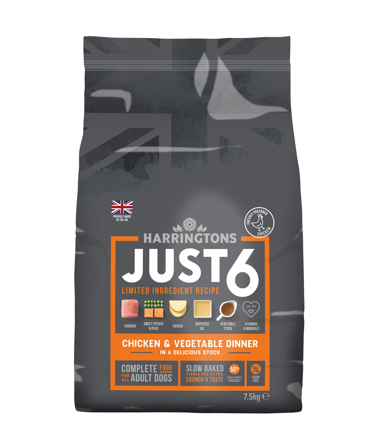 Harringtons Adult Dry Dog Food – Grain Free, Just 6 Recipes