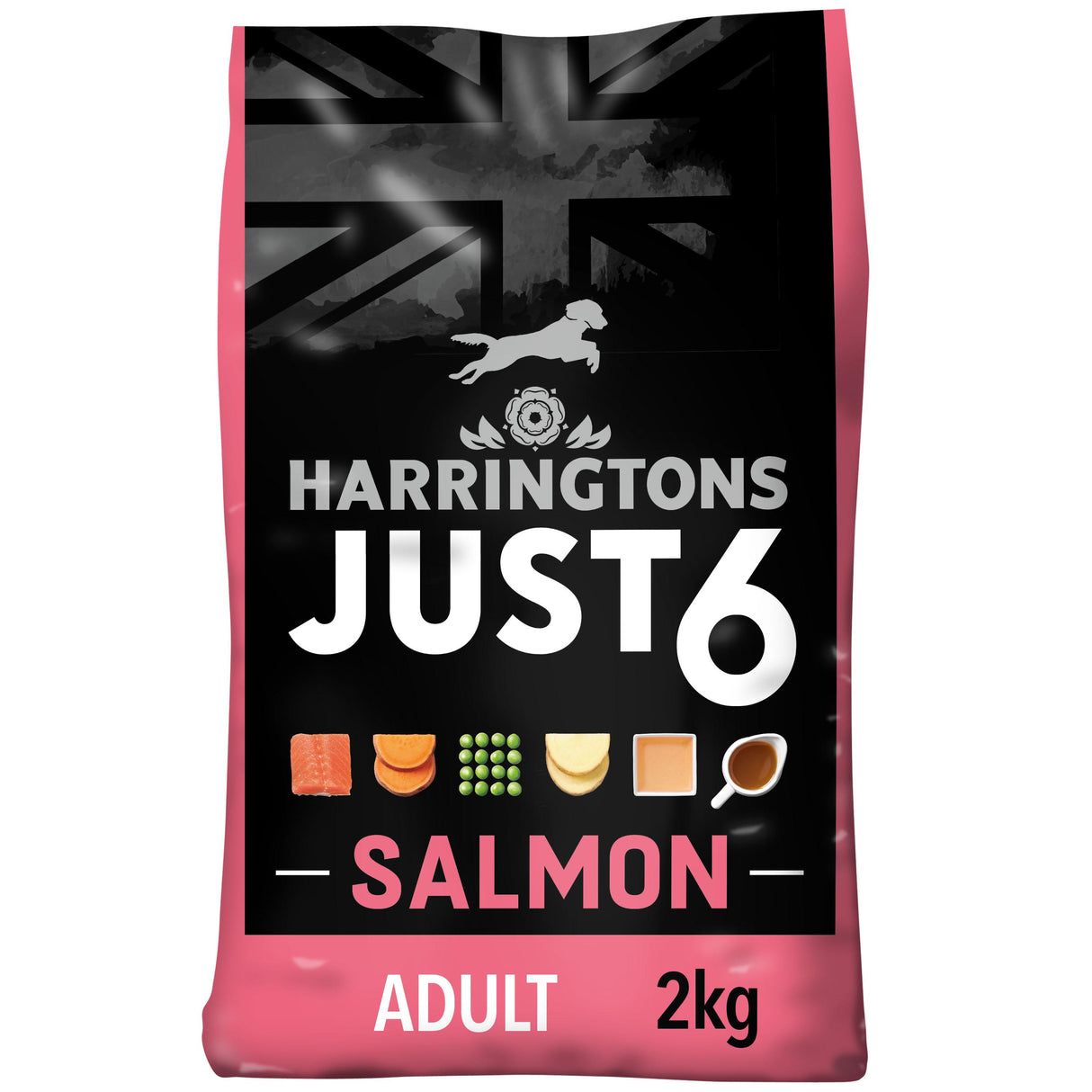 Harringtons Just 6 Salmon & Sweet Potato Dry Dog Food - 2kg