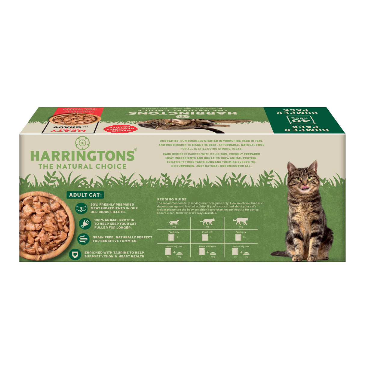 Harringtons Meaty Wet Cat Food in Gravy - 40 x 85g